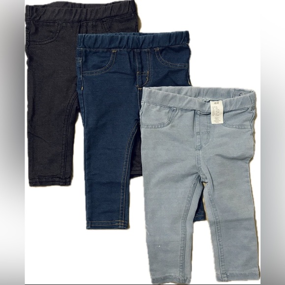 SOLD H&M Baby Jeggings 3-pack size 6M bundle - Picture 2 of 4